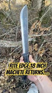 Rite Edge 18 inch Machete makes a return #machete #shorts #fixedblade #deforestation #bigknives #edc
