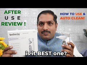 Believia Mesh Nebulizer MNB 05 | Best Instant Nebulizer How to use and Auto Clean #nebulizer #review