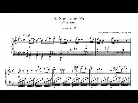 Mozart: Piano Sonata No. 4 in E flat major KV 282 - Christoph Eschenbach, 1970 - DG 2561 073