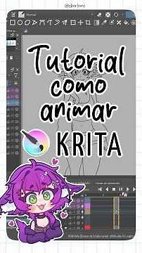 Tutorial de animación en Krita (*ᴗ͈ˬᴗ͈)ꕤ*.ﾟ💕💖 #animation #krita #ocanimation #tutorial