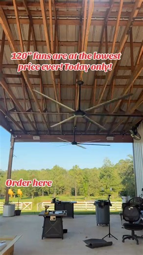 ⏳ Limited Time Offer! 📢 120“ HVLS Industrial Ceiling Fan for Large Size Warehouse, Garage Use Code: BK10, Get Extra 10% Off Fast & Free Shipping👉https://parrotuncle.com/ | Parrot Uncle US
