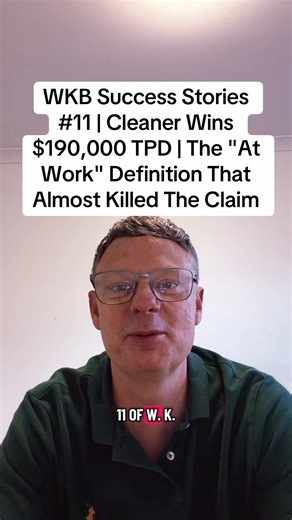 WKB Success Stories Part 11 — cleaner wins $190,000 TPD payout from GESB/AIA after