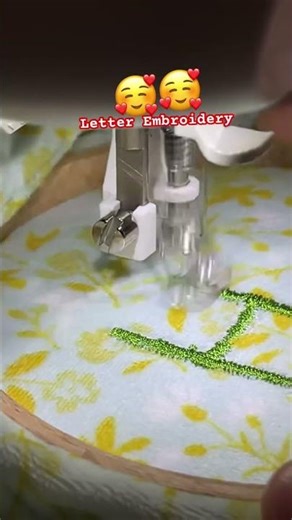 you can make it too!!! simple embroidery for e you. #machineembroidery #embroidery