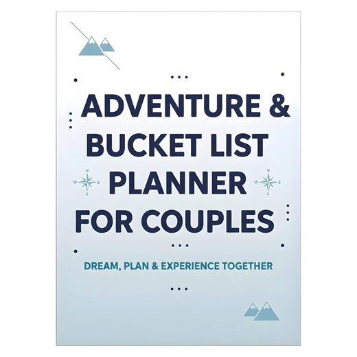 Adventure and Bucket List Planner for Couples: Printable Relationship Journal for Shared Dreams - Etsy