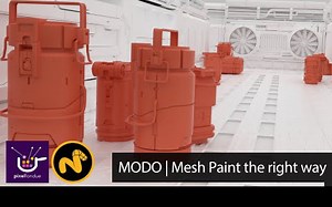 MODO正确使用网格绘制功能 Mesh Paint the right way
