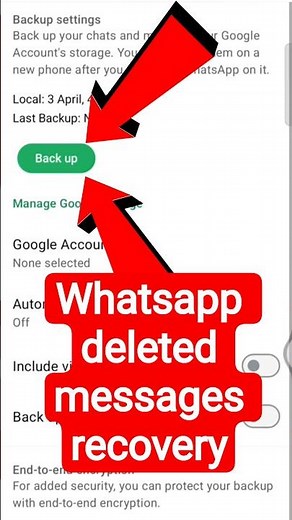 Whatsapp deleted messages recovery । how to recover whatsapp deleted messages । whatsapp chat backup