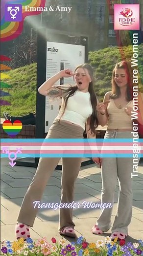 Emma & Amy – Beautiful Trans Women Duo 👑🏳️‍⚧️ #shorts #transgender #viral