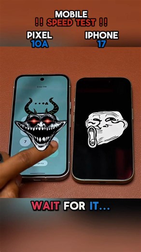 😶‍🌫️⚡ PIXEL 10A VS IPHONE 17 SPEED TEST!!