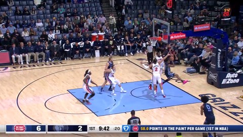 Two-Point/Three-Point Field Goal: Pistons @ Grizzlies