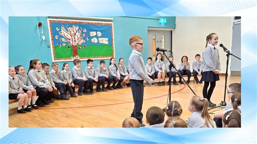 Dream It, Do It – Never Give Up! Primary 5EA took part in an inspiring assembly all about the power of perseverance, hard work, and believing in yourself. They explored how famous figures like JK Rowling and Michael Jordan overcame challenges and never gave up on their dreams. Pupils linked these lessons to their own learning—whether it’s mastering spellings, improving times tables, or acting on teacher feedback. The message was clear: dream big, work hard, and keep going! | Sacred Heart PS Derr