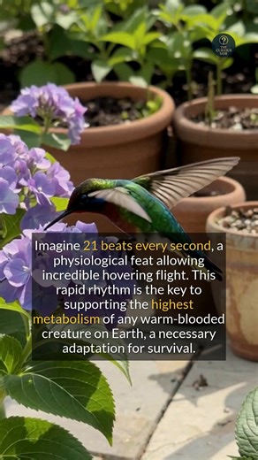 Hummingbirds exhibit an extreme heart rate range, adapting to their high-energy lifestyle. #history #factsdaily #animals #nature | Beyond Belief