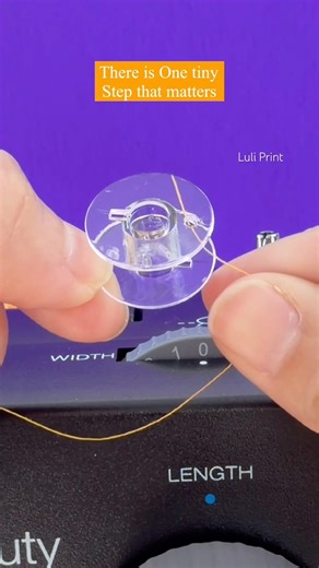 STOP ✋ Uneven Bobbin? This Tiny Step Fixes It. How to wind a Bobbin