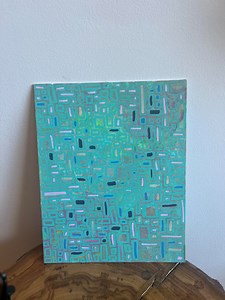 Abstract Original Art - "blue Tiles" - Etsy