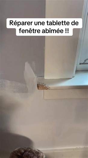 Pourquoi remplacer une tablette de fenêtre abîmée alors qu’on peut la réparer facilement ? Avec un peu d’époxy, un coffrage simple et un peu de ponçage, tu peux retrouver un coin parfaitement propre comme neuf. #FRANCE #artisanfrancais🇫🇷 #DIYFrance #for #pourtoi