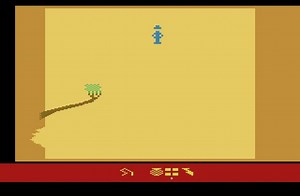 One of the coolest moves in an Atari 2600 game ever! Timing the sliding from a parachute just right in Raiders of the Lost Ark, Atari 2600 (1982). | All Things Atari & Then Some