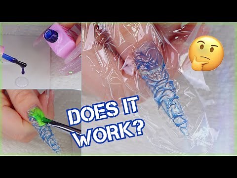 Trying Plastic Wrap Nails
