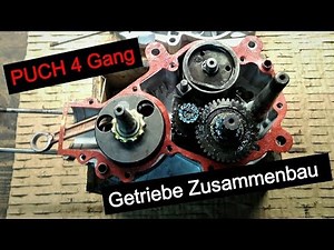 Puch 4 Gang Getriebe Zusammenbau
