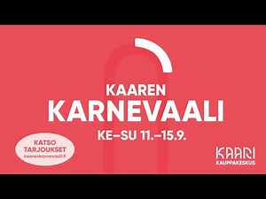 Kaaren Karnevaali 11.–15.9. – Viisi päivää villejä hintoja ja pikkurahan herkkuja