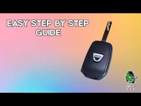 How to change a Dacia key fob remote battery easy step by step guide