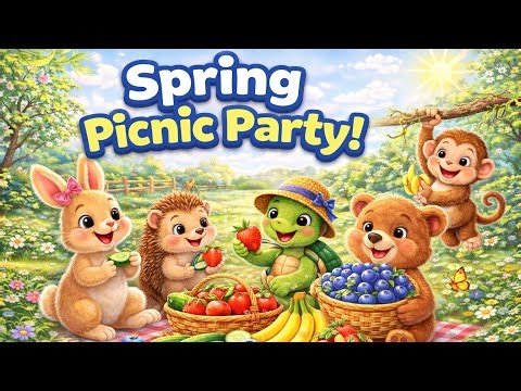 \tSpring Party Picnic Read Aloud 🌷 | Kids Spring Story Time | Children’s Book