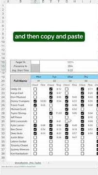 How to create a dynamic attendance tracker in Excel using Scribe! #scribe #spreadsheet #excel
