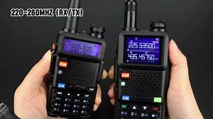 Baofeng UV-5R Ham Radio Handheld Upgrade UV5R Long Range Walkie Talkies with Earpiece Two Way Radios M-5R Copy Frequency,Multi Band,USB-C Charger for Hunting Survival Gear,2 Pack