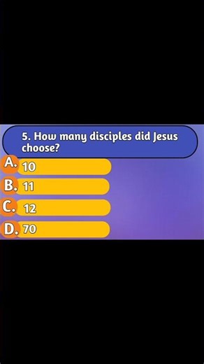 How Many Disciples Did Jesus Have? 😳 | Bible Quiz #5