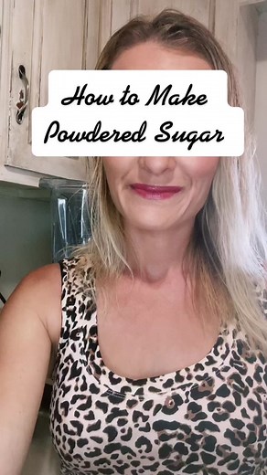 How to Make Powdered Sugar #powderdsugar #howtomake #howto #thingsyourgrandmotherknew #easy #howto #homemade #vitamix #sponsorme