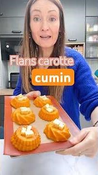 Flans carotte cumin faciles et rapides ! #recette #carotte #flan