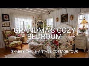 Grandma’s Inspired Cozy Bedroom Tour Shabby Chic & Cottage Vintage Decor Ideas for Timeless Comfort