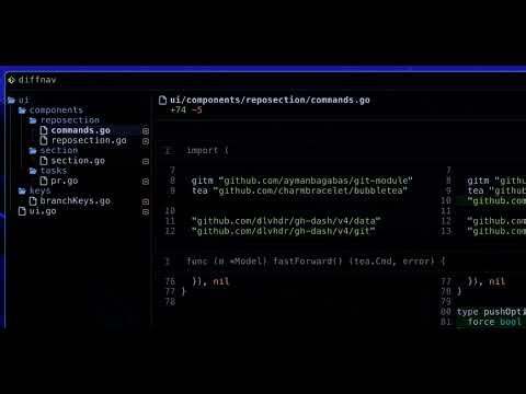 GitHub - dlvhdr/diffnav: A git diff pager based on delta but with a file tree, à la GitHub.