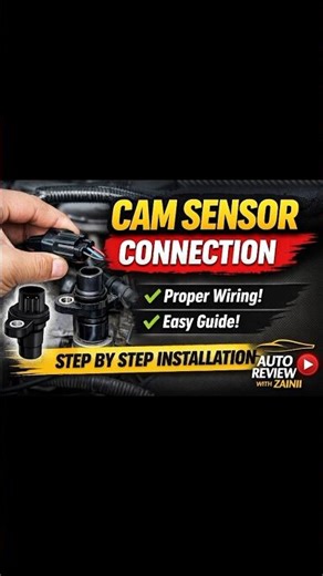 Cam Sensor Connection Wiring | Camshaft Sensor Install Guide 🔧 #shorts