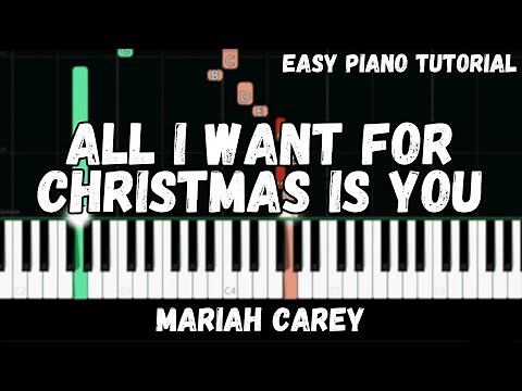 Mariah Carey - All I Want For Christmas Is You (Easy Piano Tutorial)