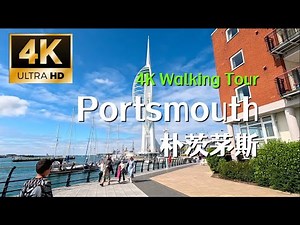 Portsmouth | 4K walking tour | beautiful sea views