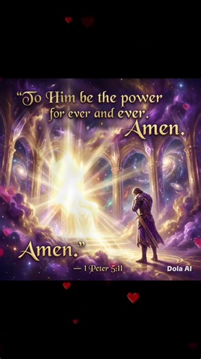 📖 Scripture “To Him be the power for ever and ever. Amen.” — 1 Peter 5:11 All power belongs to God — eternally. After speaking about suffering and restoration in the previous verse, Peter ends with a declaration of praise. This short but powerful statement reminds believers that God’s authority is not temporary, limited, or dependent on circumstances. No matter the hardship, opposition, or season of life, God remains sovereign. His power is not seasonal — it is eternal. This verse shifts our pe