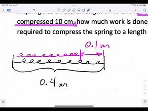 Work Using Integrals - Calculus 1 (5.4a)