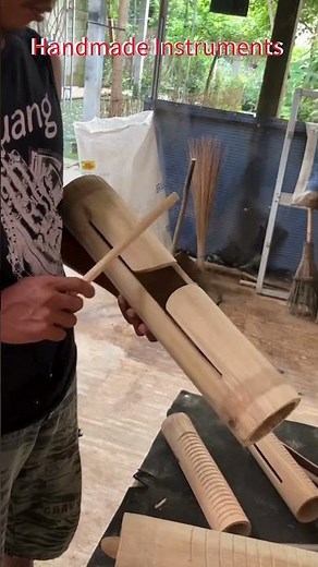 Handmade Bamboo traditional musical instrument, handmade natural musical instrument #handmade