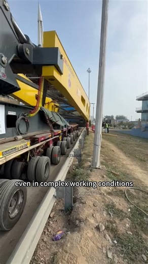 SuproTrailer 550-Ton Girder Bridge for Complex Road Conditions #SuproTrailer #HeavyTransport