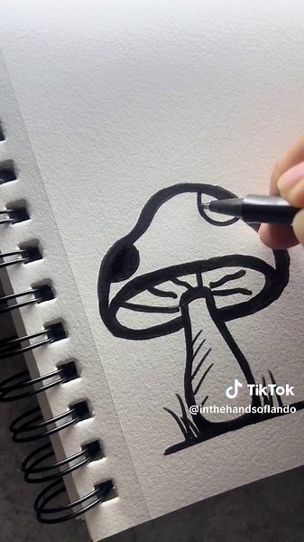 How to Draw Mushroom: Easy Tutorial for Artists on TikTok