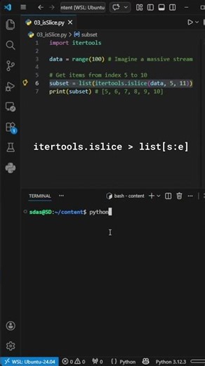 Slice Generators with Ease – #69 Python Itertools Tip