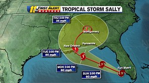Tropical Storm Sally could bring 'life threatening storm' along Gulf Coast on Monday