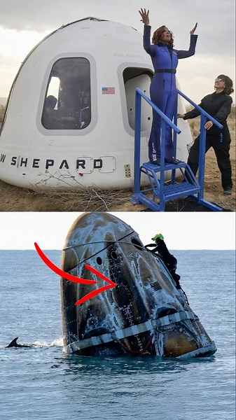 How is Blue Origin Capsule so clean after landing from Space?