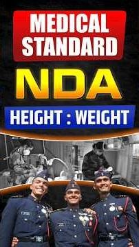 NDA Medical Standards 2026 – Height & Weight #nda #ndaexam #lws