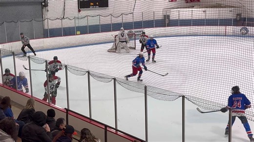 Impactful Dirty Hit in Decatur Flames vs East River Ice Hawks