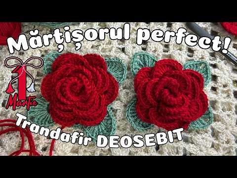 Mărțișor Croșetat: Cum să croșetezi cel mai frumos model pentru 1 Martie! 🌹