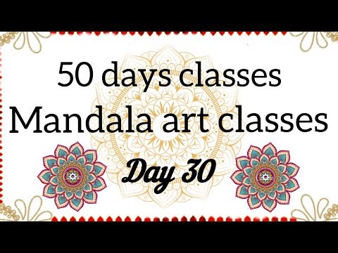 50days mandala artclasses# 50days#mandala art classes#day 30#how to learn mandala art for beginners