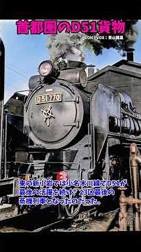D51 freight train in the Tokyo metropolitan area #shorts #rollingstock #steam locomotive #railway...