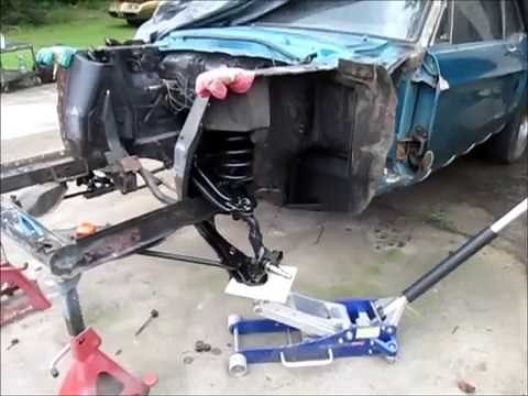 1968 Mustang front suspension install. "Jade" part 9 #mustang #howto #suspension #diy