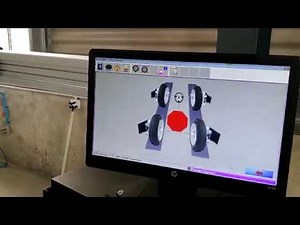 3D wheel alignment software operation video