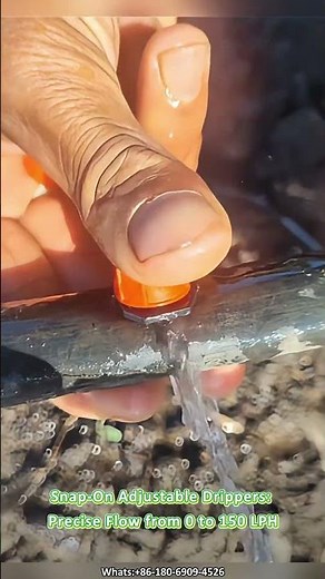 Install Adjustable Drip Emitters in Minutes – Full Flow Control #irrigation #drip #farming #shorts